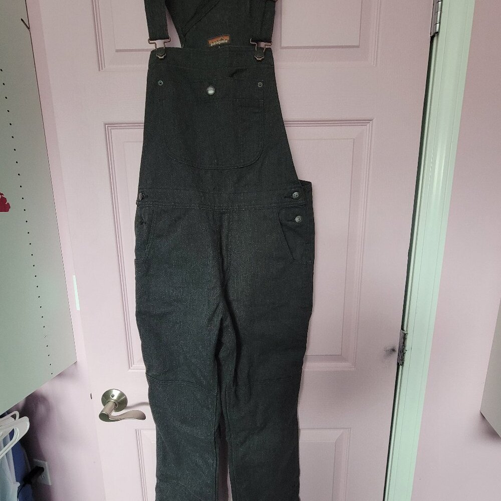 Patagonia Black Utility Bib Overalls Jumpsuit